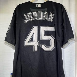 Authentic Majestic Michael Jordan White Sox Jersey